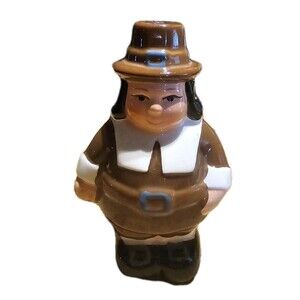 Pilgrim Salt Shaker Thanksgiving 2014 Vintage Publix Man 4.5”